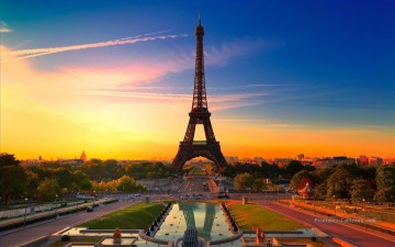 photos photo Tableau Peinture - photo de la tour Eiffel Paris France